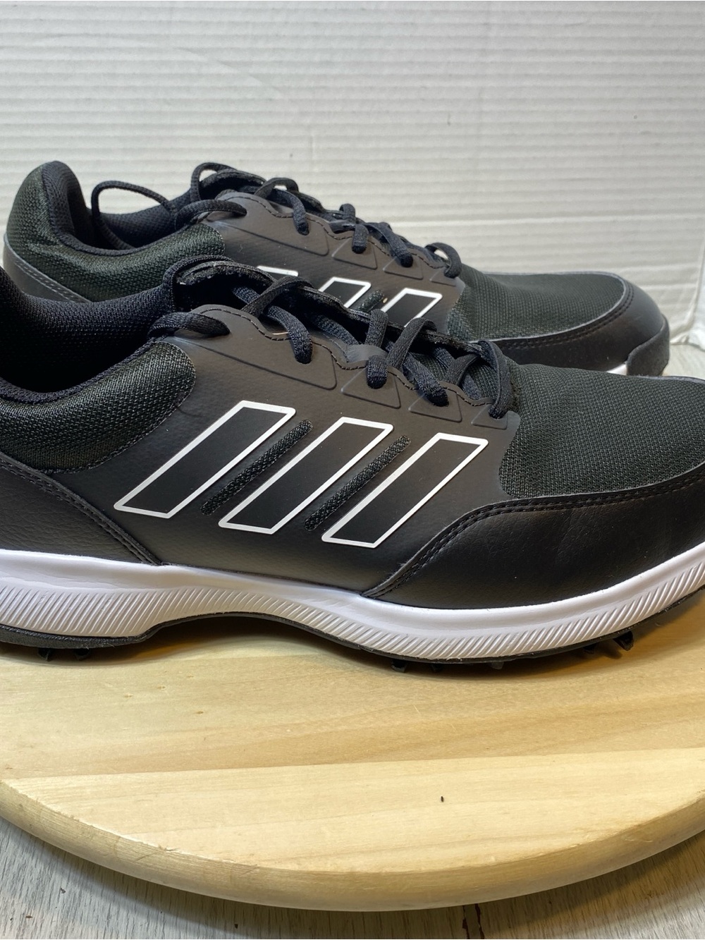 Adidas Tech Response 3.0 GV6893 Core Black White Men Golf Shoes Size 10